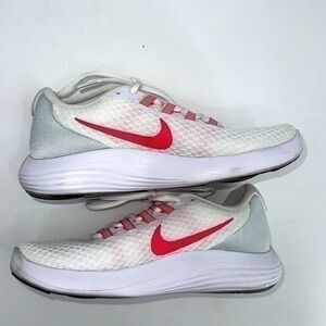 Nike Women's Lunar Converge White / Pink Ankle High sneakers SZ 6.5 worn once